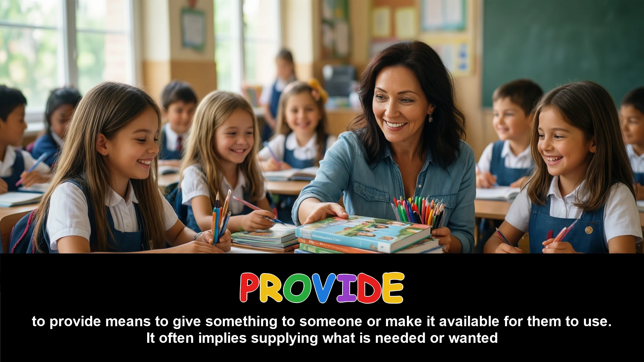 English Illustration for provide